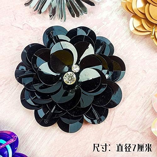 Iron Patch - 2019 Multicolor Flower Sequined Rhinestones Bead Brooch Patches Sew On Clothes Shoes Bags - Boys Petal Music Patch Girls Backpacks Large Jackets Flag Adhesive Khaki Repair Jea