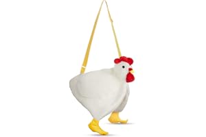 Saintrygo Chicken Hen Purse Bag Fluffy Shoulder Handbag Cute Funny Animal Gift for Christmas for Women