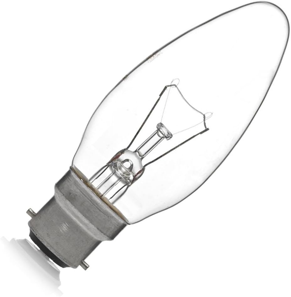 60W CLEAR BC CAP CANDLE LIGHT BULB Amazon.co.uk Electronics