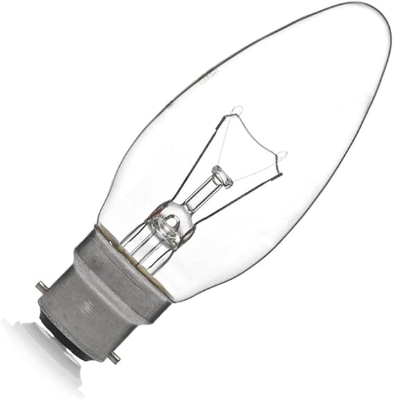 60W CLEAR BC BAYONET CAP CANDLE LIGHT BULB: Amazon.co.uk: Electronics