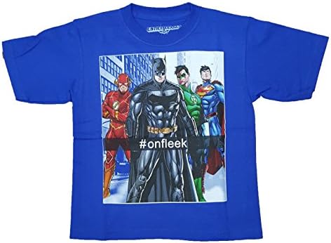 Boys DC Comics Justice League #onfleek Blue Graphic T-Shirt - X-Small