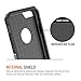 iPhone 6 Case, Trianium [Protak Series] Ultra Protective Case For Apple iPhone 6 4.7 inch [Gunmetal Gray] Dual Layer + Shock-Absorbing Hard Bumper Cover