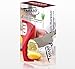 SharpChef 3-Stage Knife Sharpener (Incl. Free Chefs Blade) Professional Results for Steel & Ceramic Blades. Red