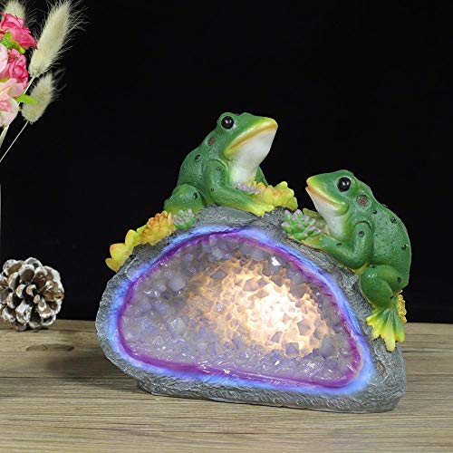 image for Liukouu Garden View Lights , Solar Resin Lamp Frogs Crystal Lamp Garde