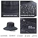 Outdoor Safari Boonie Fishing Hat, Mesh Wide Brim Bucket Summer Hat, Waterproof Sun Protection Camping Hiking Beach Sun Caps, Quick-Dry Adjustable Packable Comfort Sun Hat Gardening Cowboy Men Women