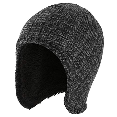 [- VBIGER Women Men Beanie Winter Lined Hat Slouch knit skull Cap  -]