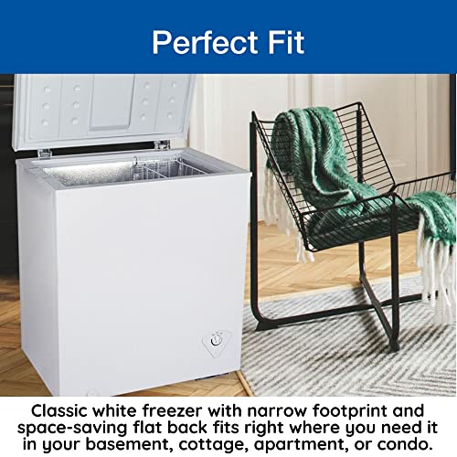Koolatron Compact Chest Freezer, 5.5 cu ft (155L), White, Manual