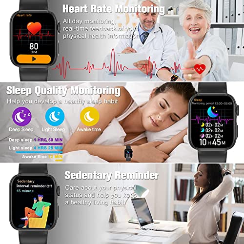 Smart Watch (Answer/Make Call), Smartwatch Fitness Tracker for Android and iOS Phones with Heart Rate Sleep Tracking, 28 Sport Modes, Blood Oxygen, Fitness Watch for Women Men
