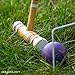 Lawn Croquet Set for Kids & Families - Six Player Croquet Game with 6 Mallets, 6 Balls, 9 Wickets, 2 Stakes & Carry Bag
