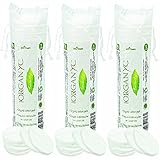 Organyc Certified Organic Cotton Rounds 70 Count (Pack of 3)