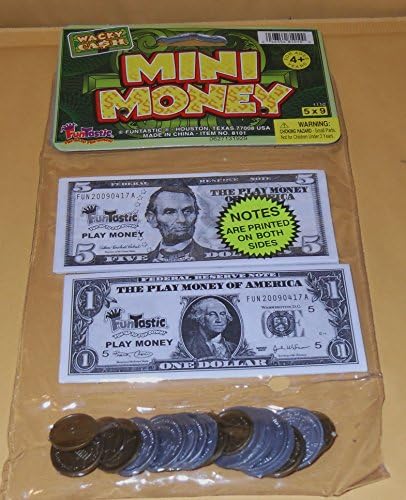 Funtastic Wacky Cash Mini Money - Pretend Bills and Coins