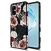 Samsung Galaxy S20 Ultra Case, Torryka Hybird Drop Protection Sleek Slim Dual Layer Shockproof Colorful Graphic Armor Case for Samsung Galaxy S20 Ultra (Black Marble Flower)