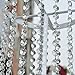 B&S FEEL 60 Feet Clear Faux Crystal Beads Chain Garland, Tree Garlands, Christmas Decoration