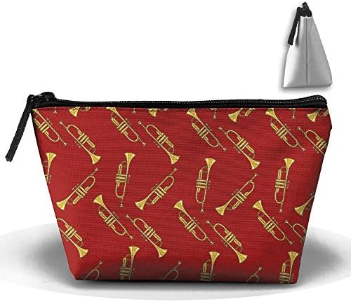 RPTMUB Trumpet Pattern Portable Storage Pouch Bag Case Accessories Organizer Cosmetic Bag Toiletry Bag Handy Bag Travel Makeup Beauty Bag Grooming Kit For Home,Office,Travel