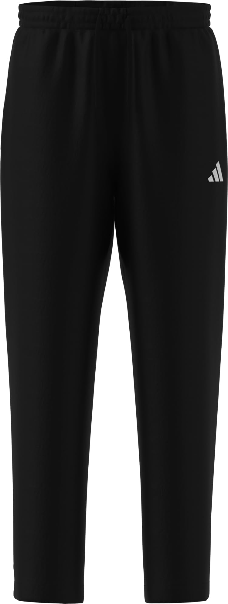 Adidas Men's Essentials SMALL Logo Woven Open Hem Pant, Black/White, L 7