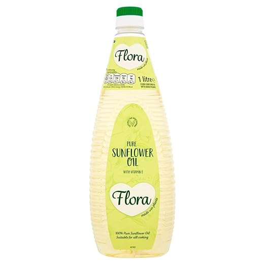 Flora Pure Sunflower Oil 1L Grocery & Gourmet Food