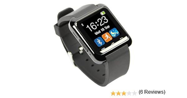 U80 Bluetooth 4.0 Multi-idiomas Reloj Inteligente Smartwatch con la Pantalla Táctil Compatible con Android Smartphones tales como Samsung, HTC, Sony ...