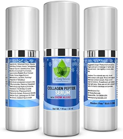 1 oz. Collagen Peptide Serum with Snow Algae helps diminish the appearance of fine lines