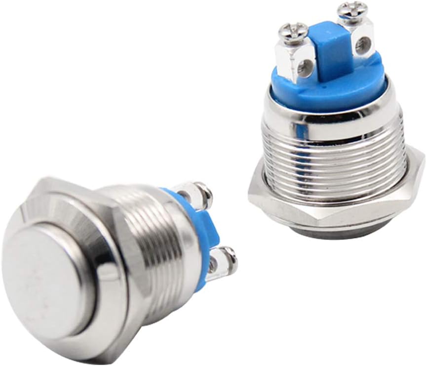 QitinDasen 10Pcs Premium 19mm Metal Momentary Push Button Switch - Image 5