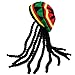 Tigerdoe Rasta Hat with Dreadlocks - 4 Pc Set - Stoner Costume - Jamaican Rasta Hat – Reggae Costume