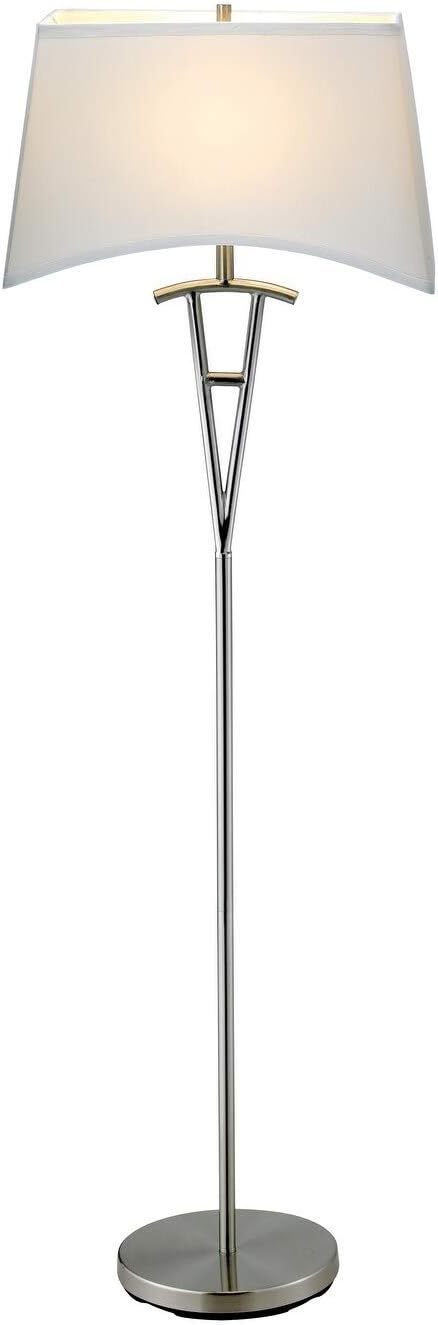 Floor Lamp Silver Modern Contemporary Transitional - - Amazon.com