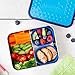 LunchBots Lite Bento Box Lunch Bundle - Includes Two Bento Boxes - One Section and Three Section Stainless Steel Containers and Silicone Cups - Eco-Friendly, Dishwasher Safe, BPA-Free - Ocean