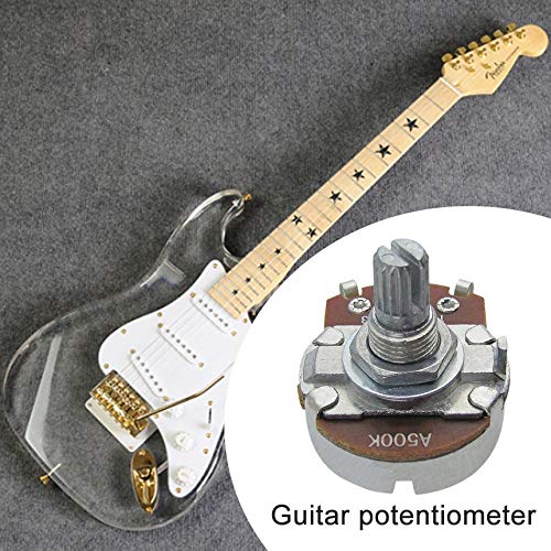 Electric Bass Guitar Pot Short Rod with Bayonet A500 Potentiometer Shaft Gray - Thumbnail 3