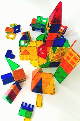 Magnetic Tiles - 150 Pieces - New Pieces! Imags Playlearn (New 2017 Design)