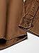 WOLVERINE Men's Fletcher Soft and Rugged Twill Long Sleeve Shirt, Chestnut, Medium