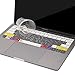 MOSISO Keyboard Cover Compatible with MacBook Pro 13 inch A1708 Without Touch Bar 2017 2016 Release & Compatible with MacBook 12 inch A1534, Silicone Protective Skin, Mac OS X Shortcut, White
