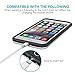 iPhone Power Cord (6ft) Apple Certified Lightning Cable for Flawless Compatibility with iPhone X / 8 / 7 / 7 Plus / 6 / 6 Plus / 5S (Silver) by PowerUp