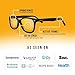 Swanwick CLASSIC NIGHT - Blue Light Blocking Glasses for Women, Men. Sleep Aid, Anti Eyestrain Headache for Computer, Gaming, TV, UV Glare w/FREE $497 Training Course (Large, Black)