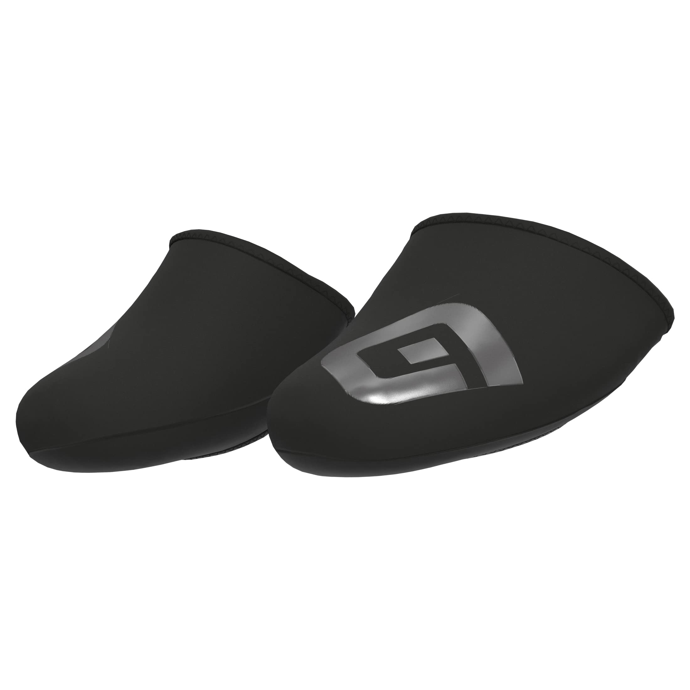 Alé Cycling Unisex Shield Toecovers, Black/Reflective, Small (37-39 EU)