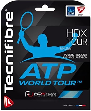 Tecnifibre HDX Tour Multifilament Tennis Racket String in 15L/16g/17g Gauges - Natural Color (Best String for Power, Comfort, and Control)
