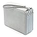 BTSKY160 Slots Colored Pencil Case- Deluxe PU Leather Handy Pencil Holder Organizer Zipper Pencil Box Large with Handle Strap for Colored Pencils Watercolor Pencils(Grey)