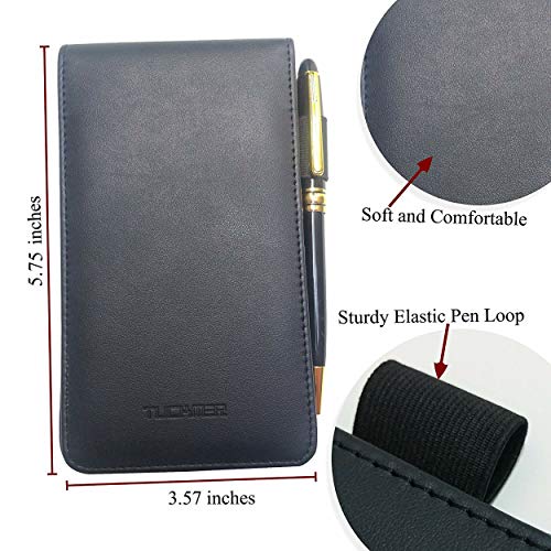 Mini Notepad Holder Set 3x5 Pocket Memo Pads Book Cover for Business