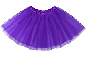 TWINKLEDE Women Tutu Skirt Classic 4 Layered Tutus Elastic Tulle Costume Skirts for Adult and Teen Girls