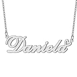 Daniela Personalized Name Necklaces Silver