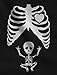 TeeStars - Pregnant Skeleton Baby Rock Xray Maternity Tank Top Tunic Medium Black