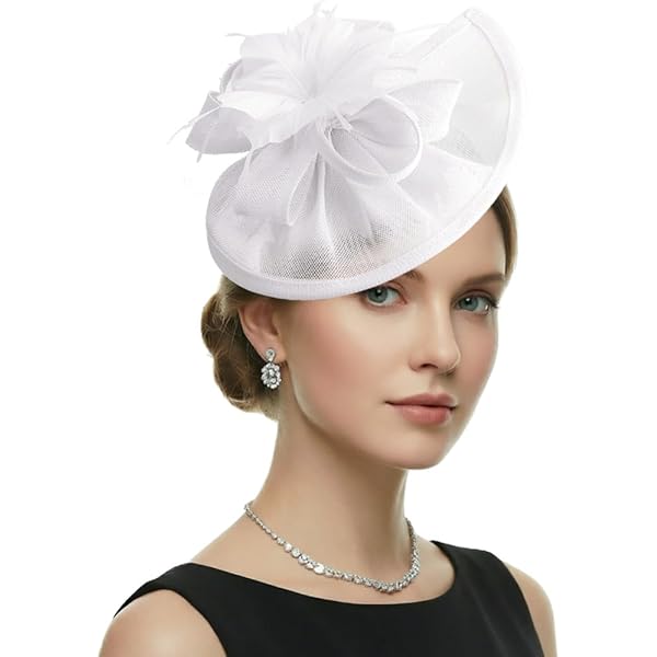 Orcle Sinamay Fascinator Pillbox Hat Headband Hair Clip for  display picture 1