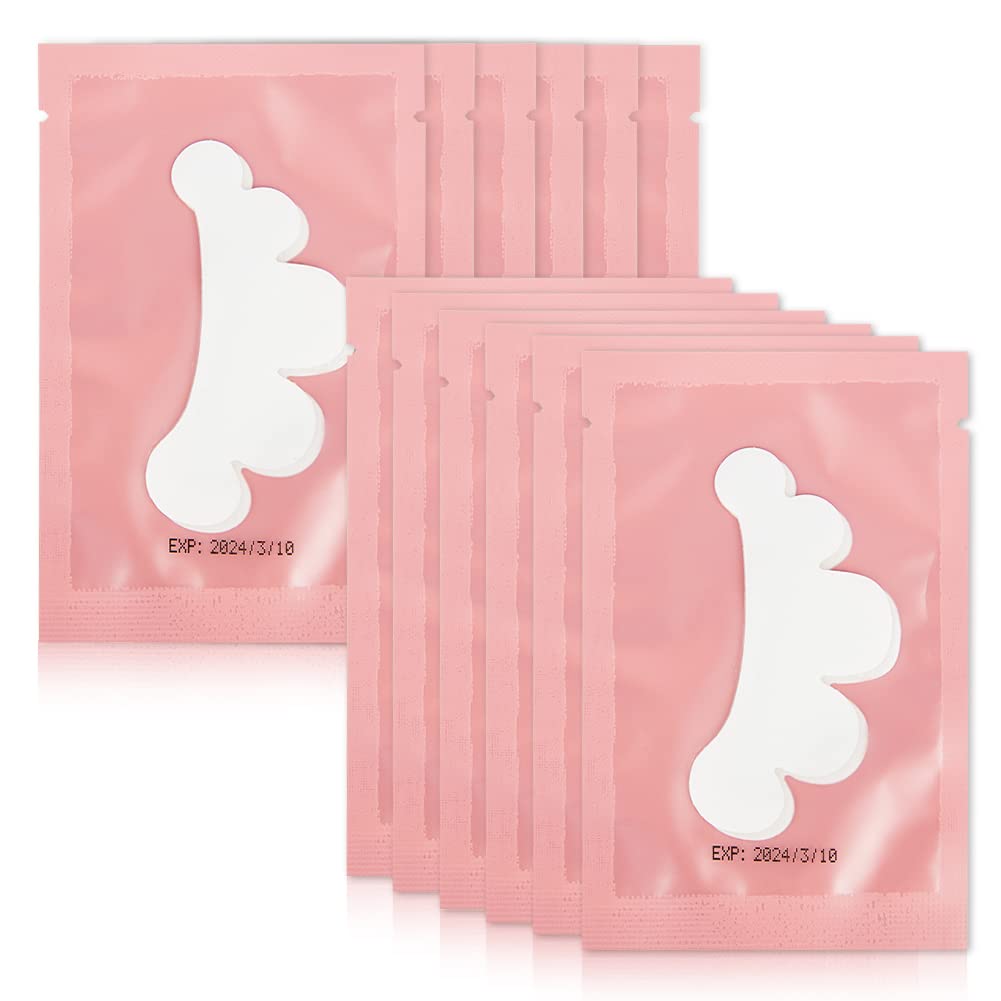 50Pairs Eyelash Extension Pads Under Eye Gel Pads Lash Pads Lint Patches Under Eye Patches Eye Pads for Eyelash Extensions (Flower-Pink) — image 1