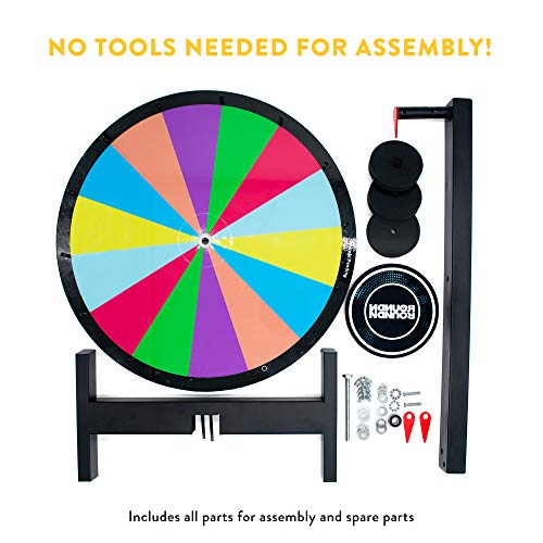 Prize Wheel Reversible 2 Sided 18" Inch Spinning Prize Wheel with