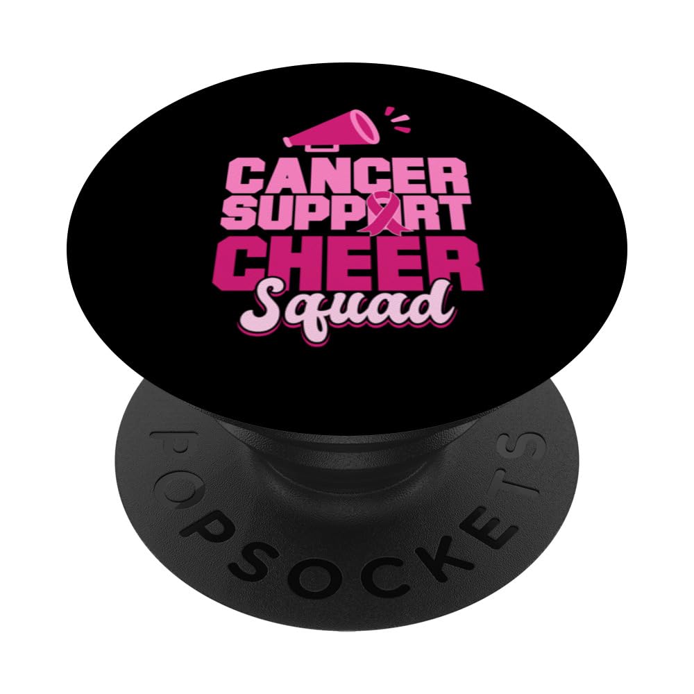 Cancer Support Cheer Squad Breast Cancer Awareness PopSockets Swappable PopGrip