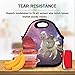 Funny Sloth Riding Llama Cut Fruit Lunch Bags Insulated Travel Picnic Lunchbox Tote Handbag With Shoulder Strap For Women Teens Girls Adults