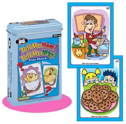 Tell Me How! Tell Me Why! Fun Deck Cards - Super Duper Educational Learning Toy for Kids