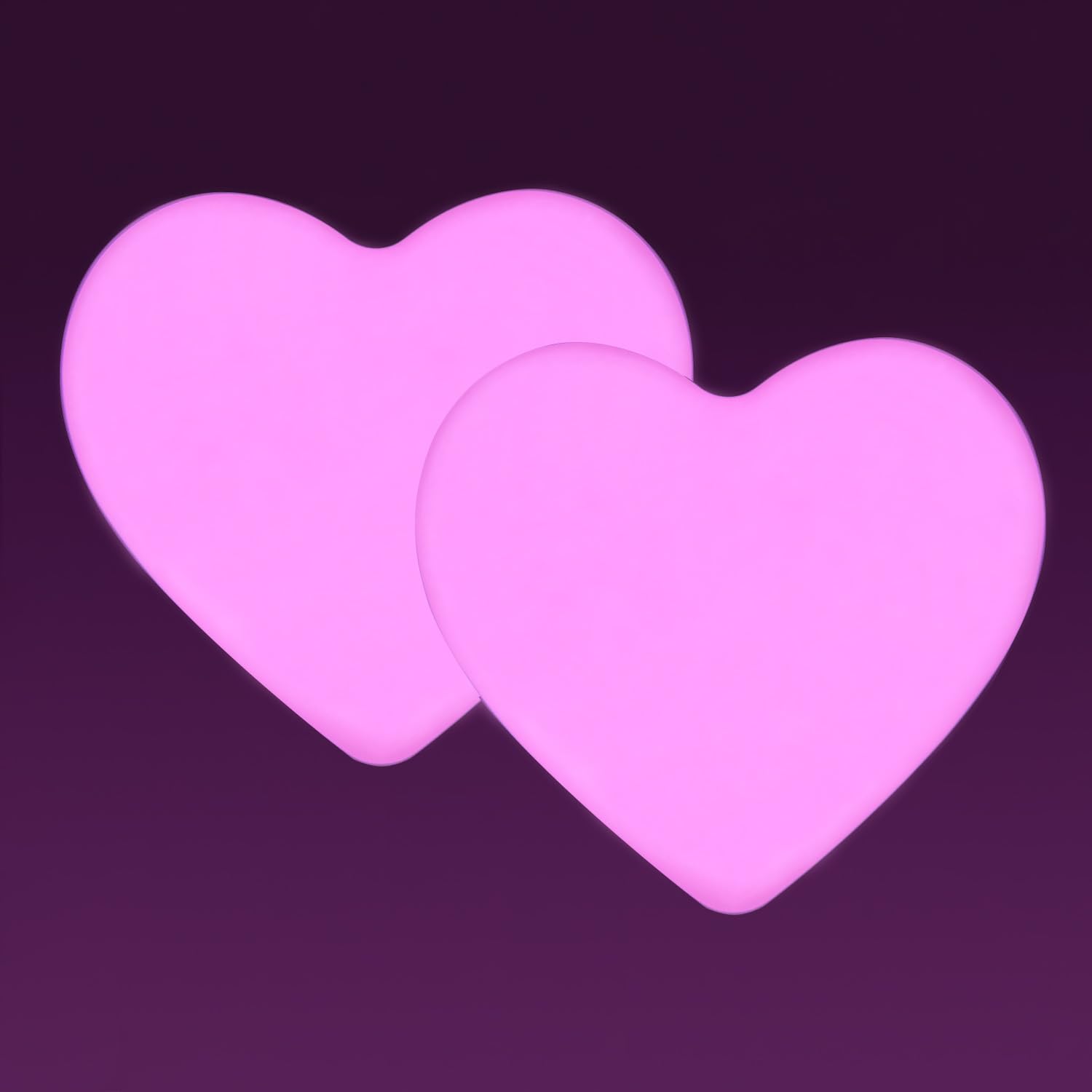 4-Pack Cute Heart Night Lights – Plug-in LED With Dusk-to-Dawn Sensor, Soft Warm Glow For Bedroom, Nursery, Bathroom & Hallway