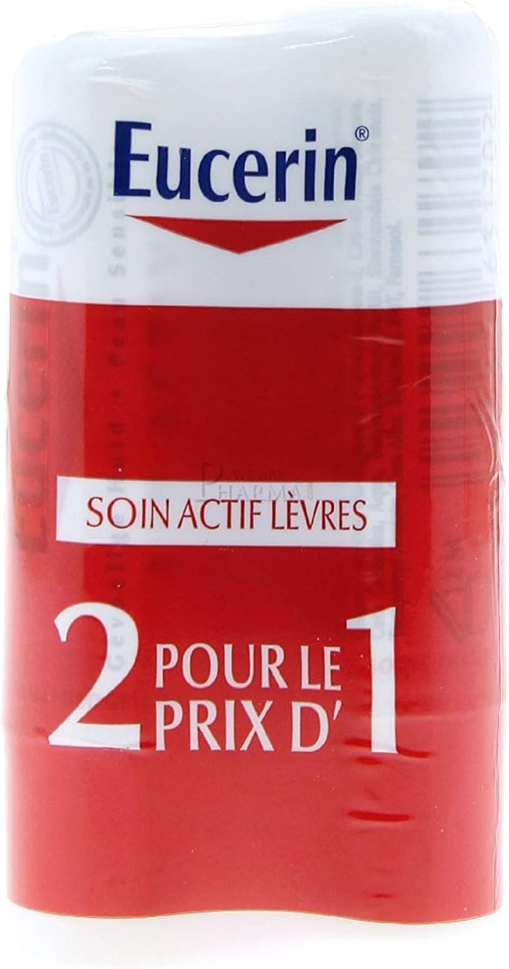 Eucerin Active Care Lips 1 + 1 Free Hydrating Lip Balm 2x Pack