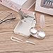 ROSENICE Contact Lens Case Mini Travel Portable Contact Case Container Holder(Light Pink)