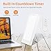 Light Therapy Lamp, HOSOME 10,000 Lux LED Bright White Therapy Light with 3 Color Modes, UV Free White Light Therapy with 3 Timer Settings, USB Powered & Compact Size, Touch Control