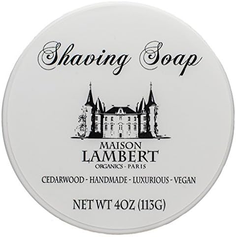 Maison Lambert Shaving Soap - Shaving Soap - Shave Soap - Organic Shaving Soap - With Argan Oil and Bentonite Clay to Protect Your Skin! 4 Oz by Maison Lambert
